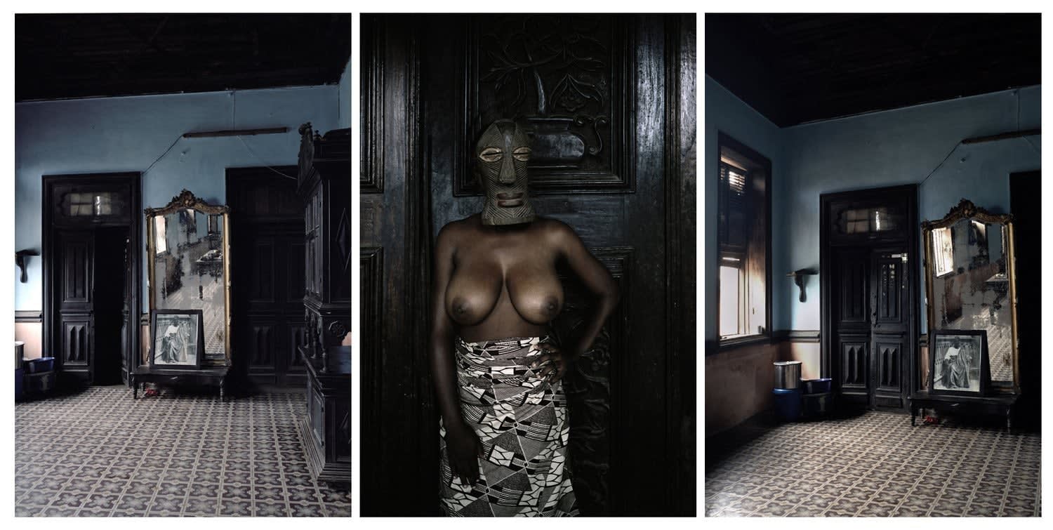 Untitled triptych (Demoiselles de Porto-Novo series)