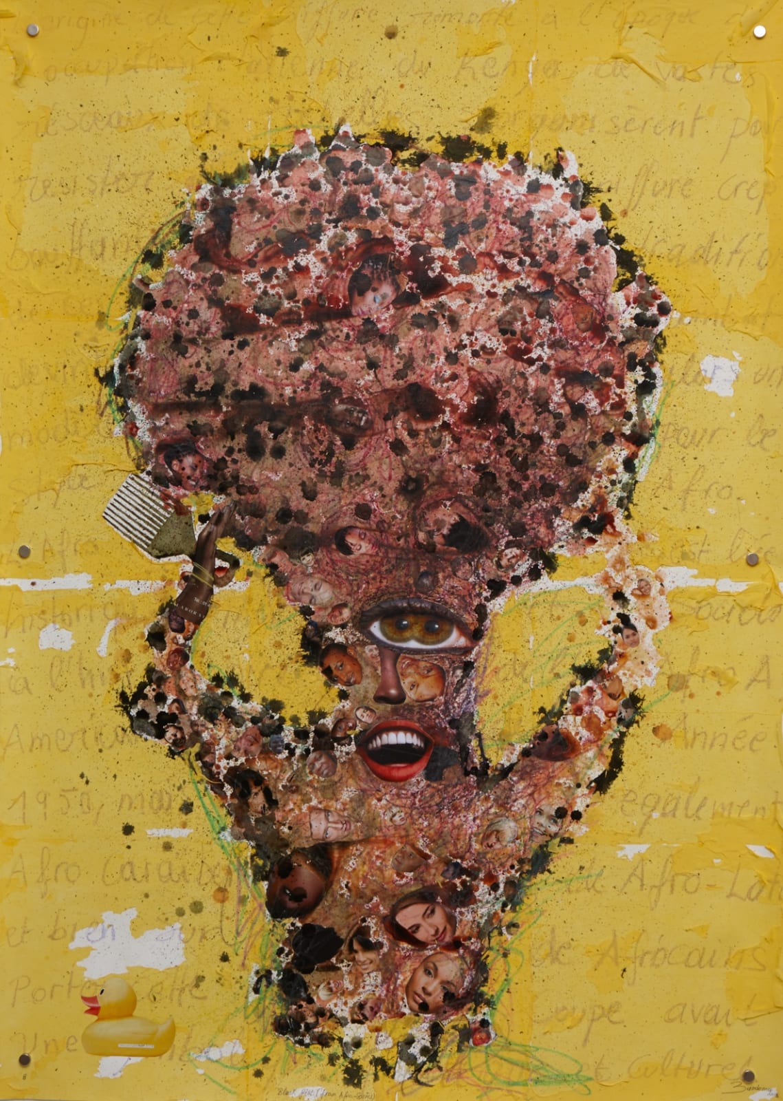 Steve Bandoma, Black Fist (from Afro series), 2013
