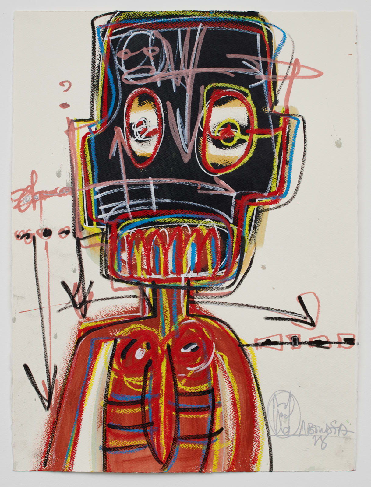 Aboudia, Untitled, 2018