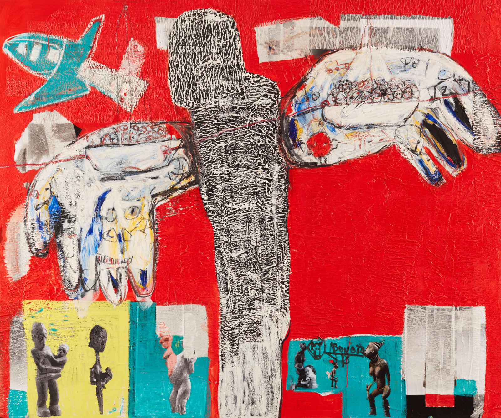 Aboudia, Anges Déchus, 2019