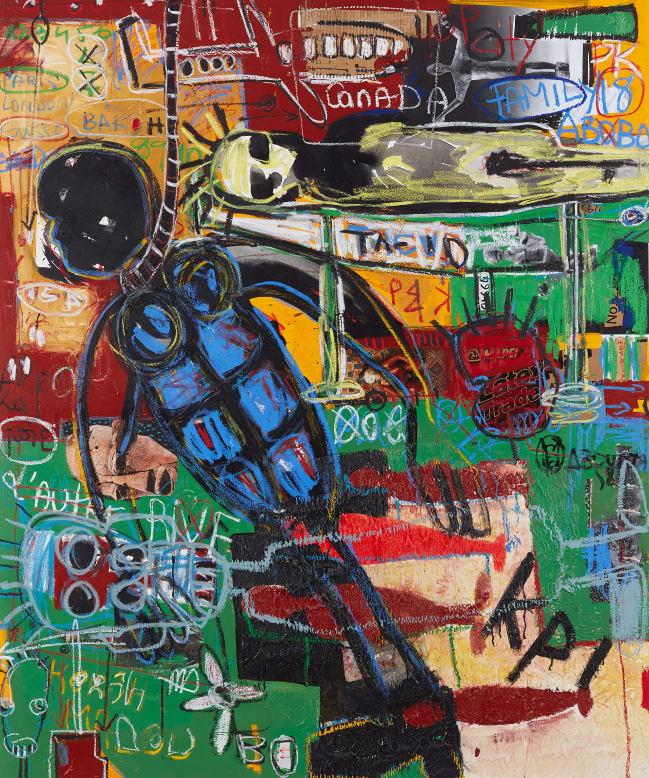 Aboudia, Le Suicide des Migrants, 2019