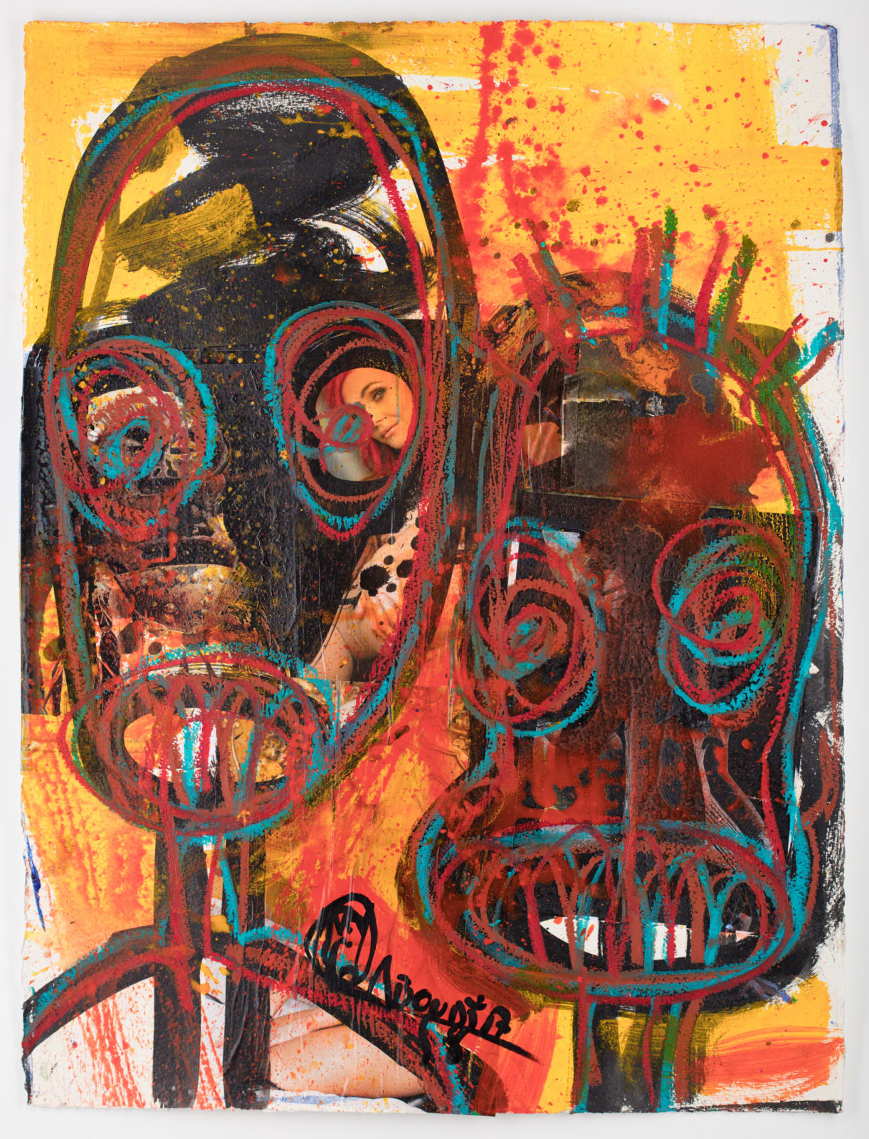 Aboudia, Portraits des Nouchis, 2019