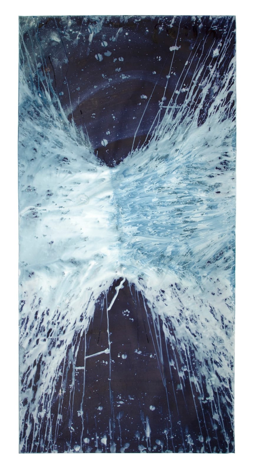 Meghann Riepenhoff, Ecotone #530 (Bainbridge Island, WA 10,16.18, Draped on Birdhouse, Heavy Rain) , 2018