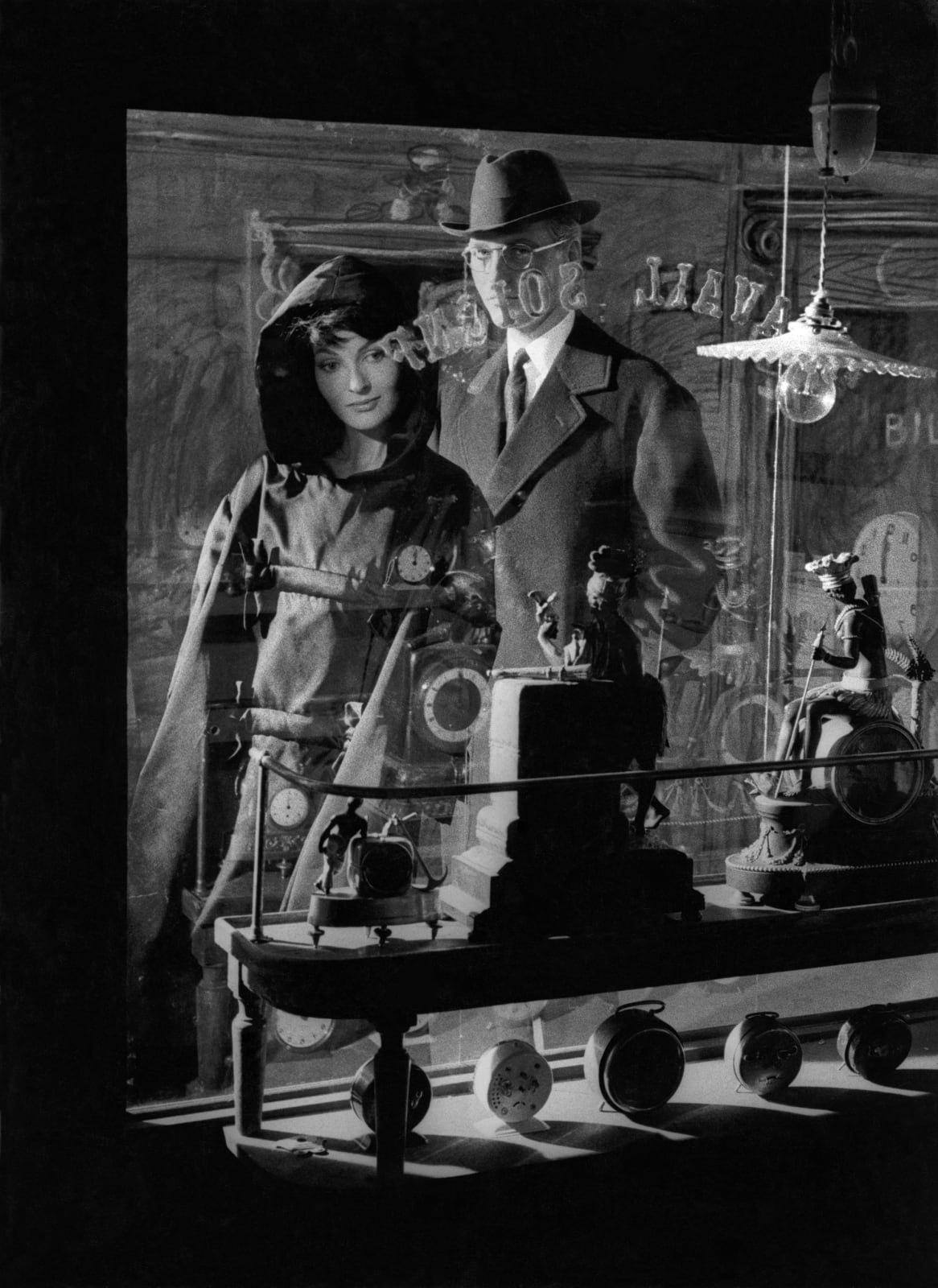 Frank Horvat, Clock Shop, Paris, for Jardin des Modes, 1958