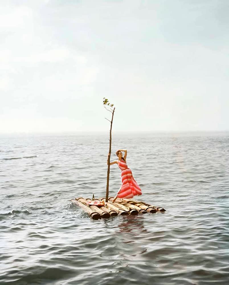 William Helburn, Raft, Lucinda Hollingsworth, Westhampton Beach, NY, 1959