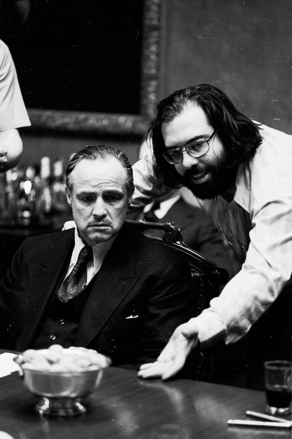 Steve Schapiro, Marlon Brando and Francis Ford Coppola, 1971