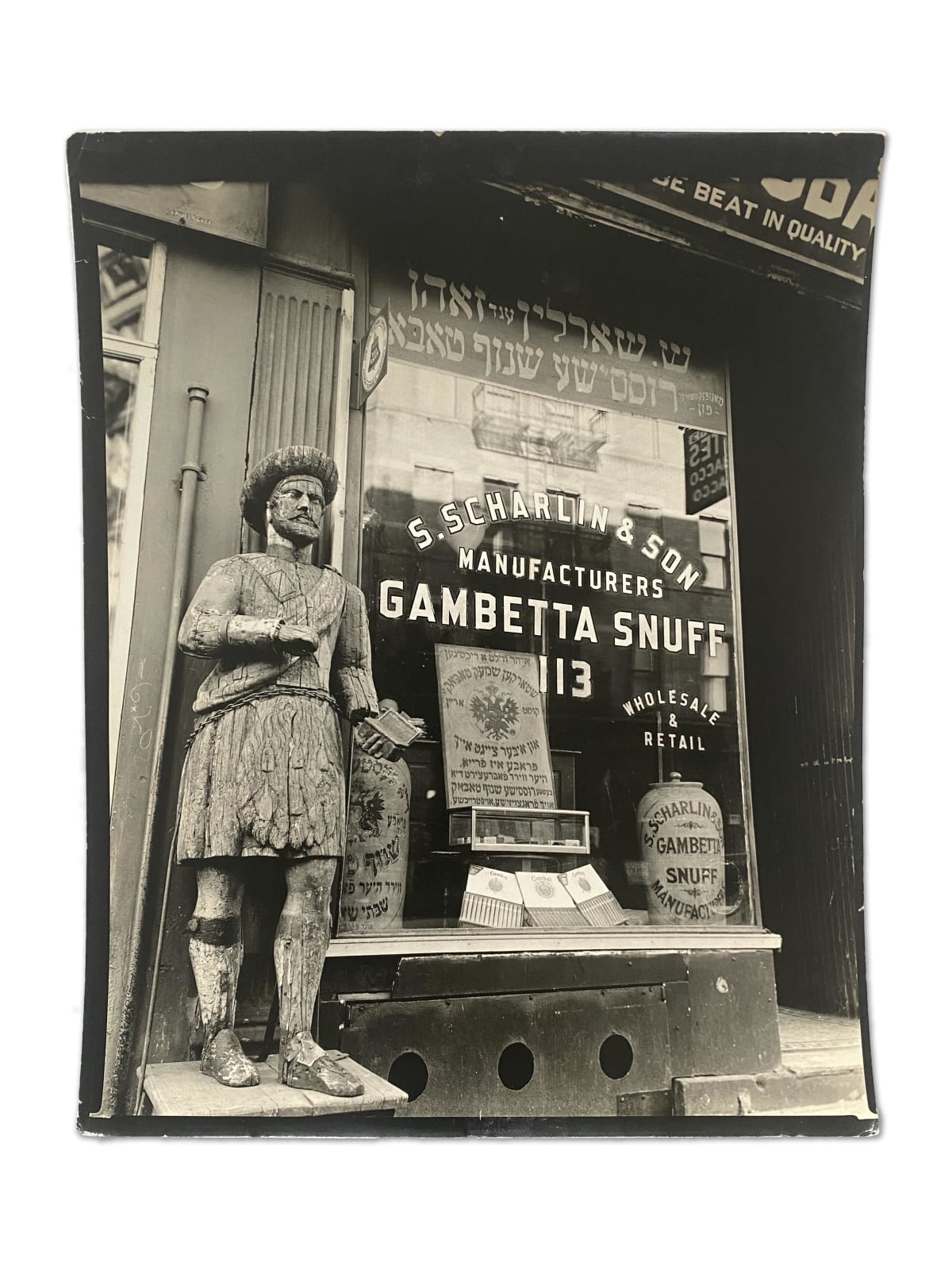 Berenice Abbott, LOWER EAST SIDE: Snuff Shop, 113 Division Street, Manhattan, January 26, 1938