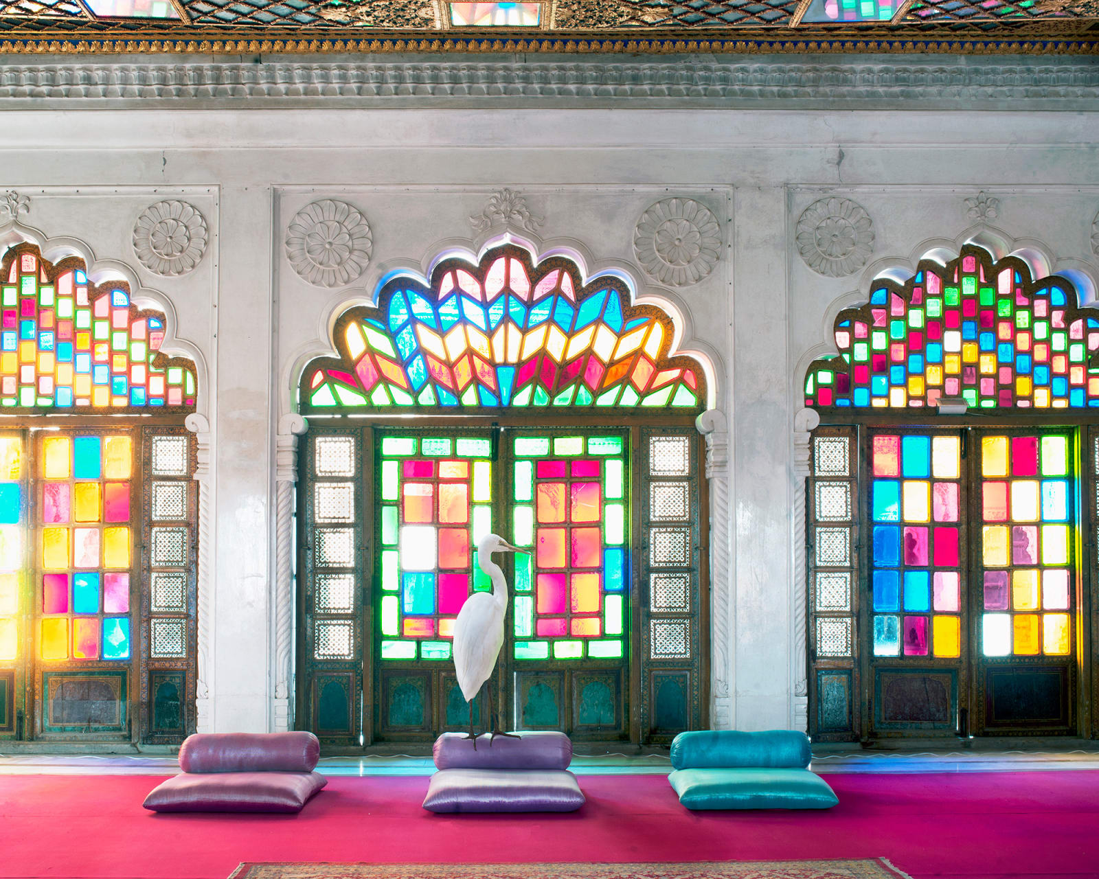 Karen Knorr, The Lifting of Purdah, Moti Mahal, Mehrangarh Fort, Jodhpur, 2013