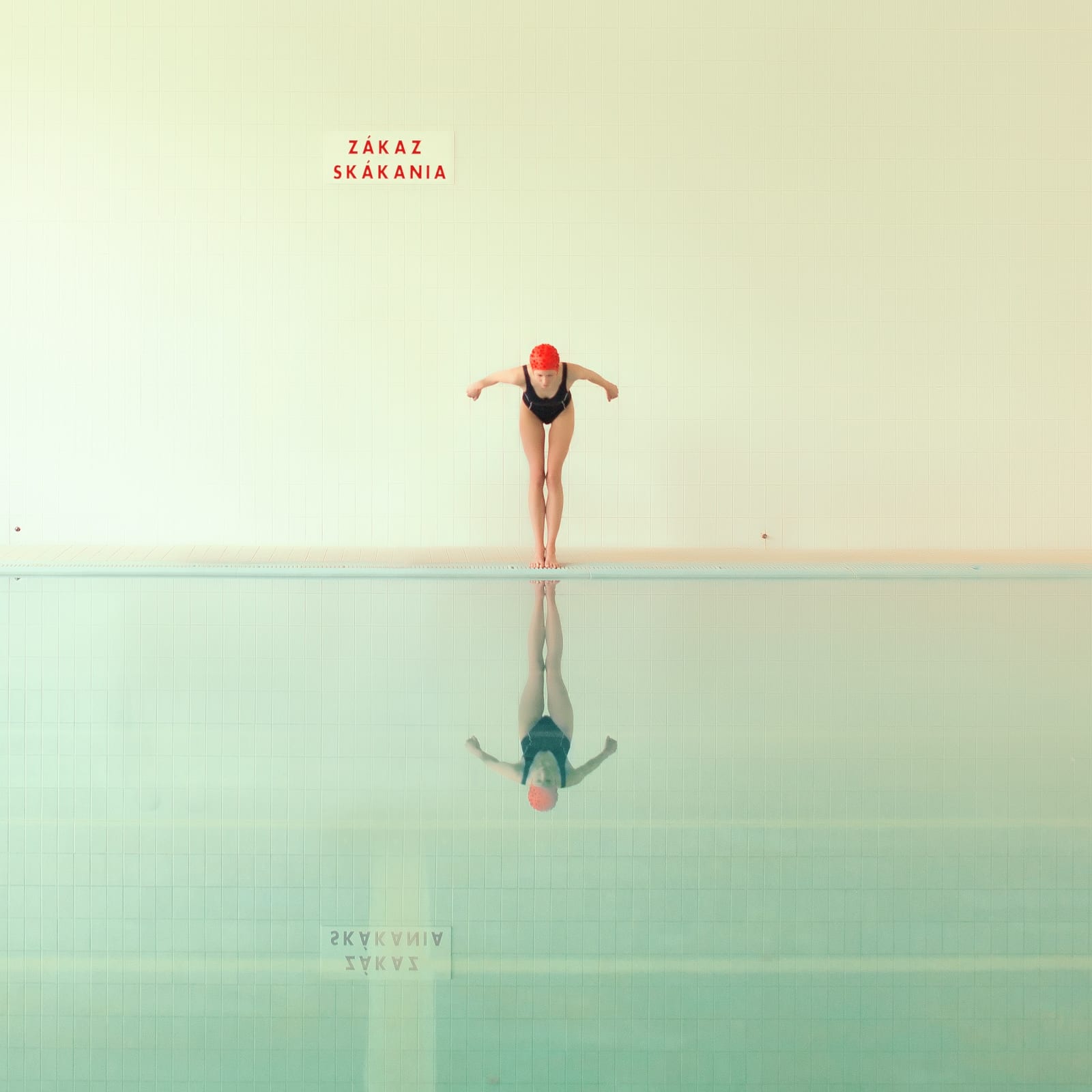 Maria Svarbova, Jump 3, In Swimming Pool, 2014