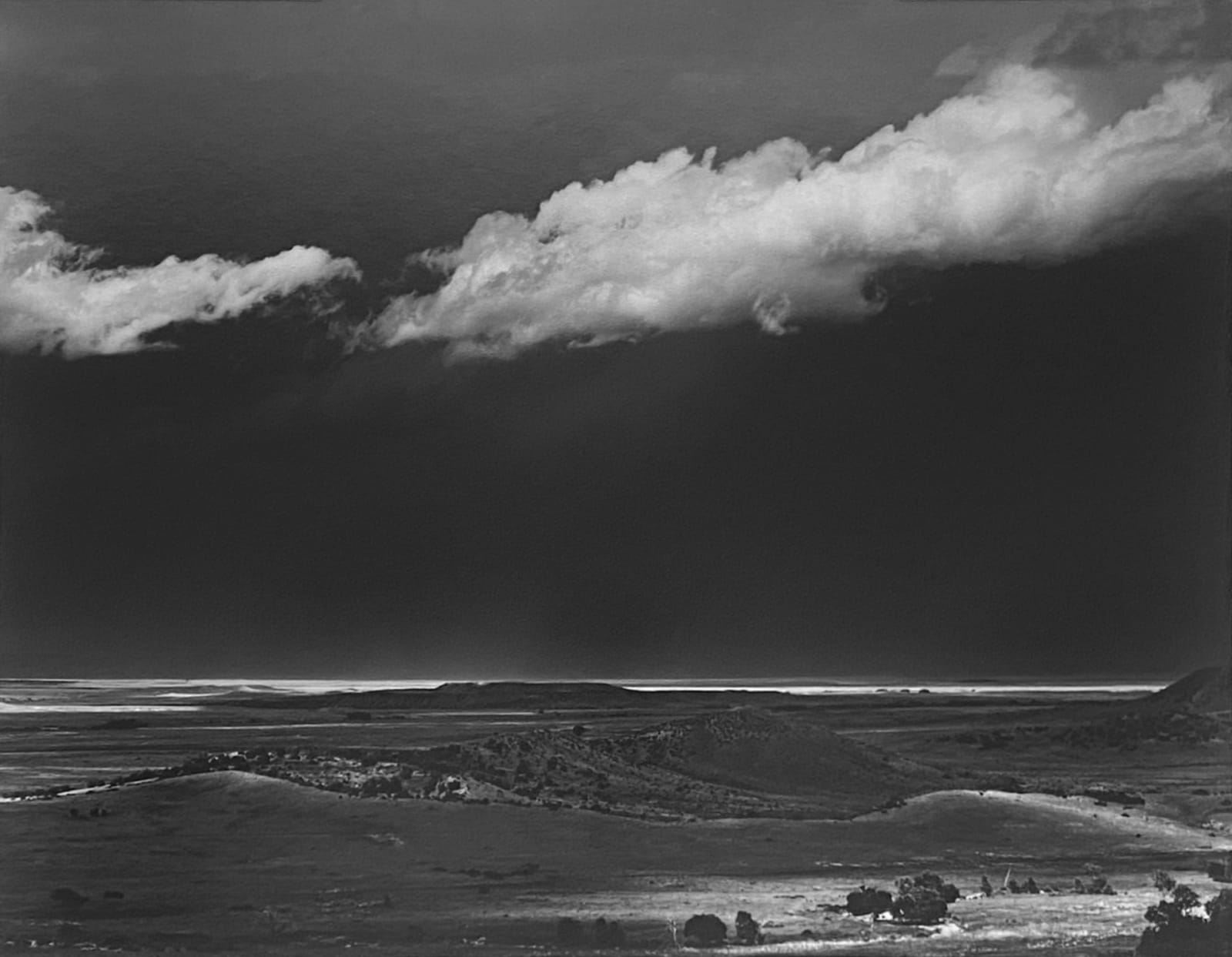 Ansel Adams, Thunderstorm over the Great Plains near Cimarron, New Mexico, 1961