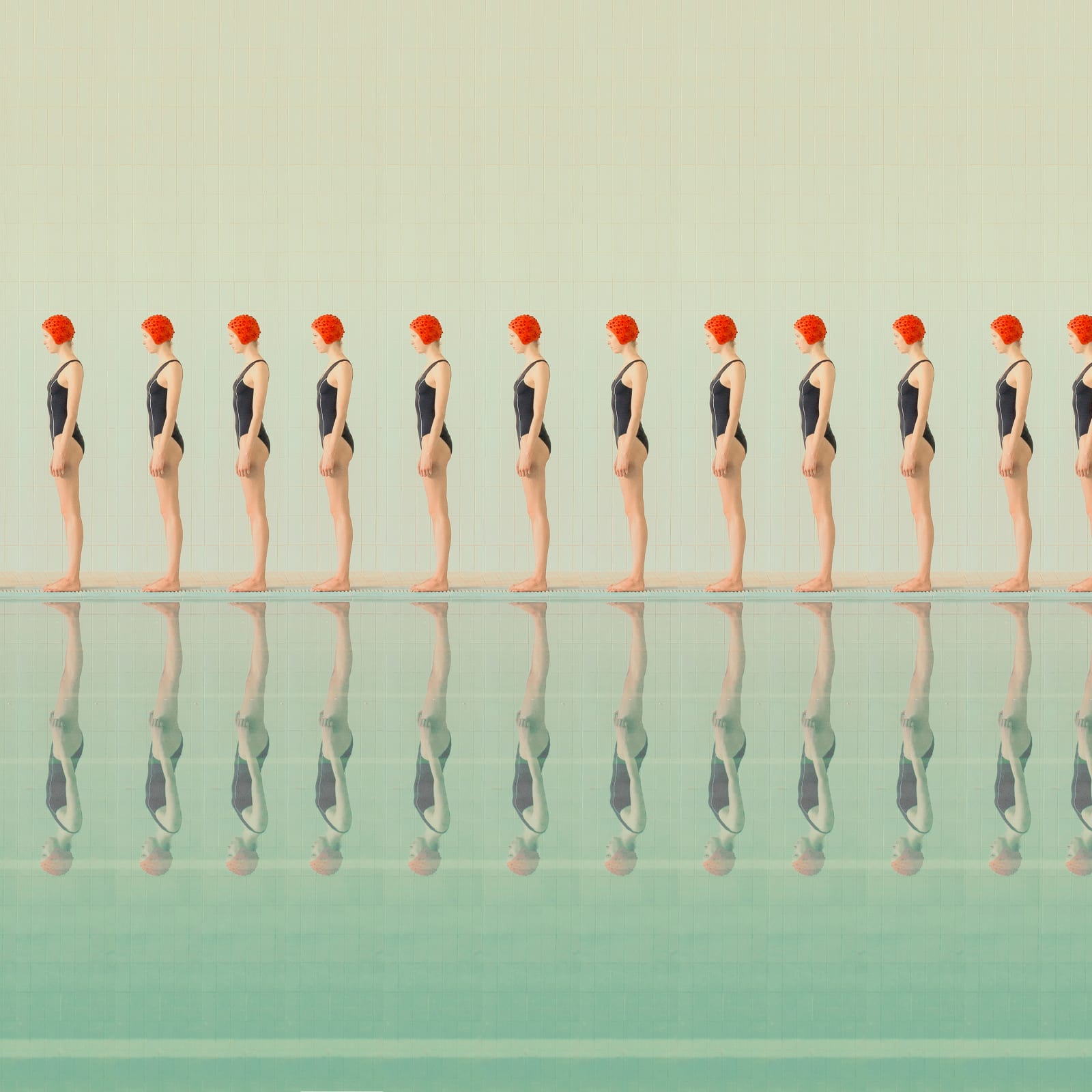 Maria Svarbova, She 12, In Swimming Pool, 2014- 2017