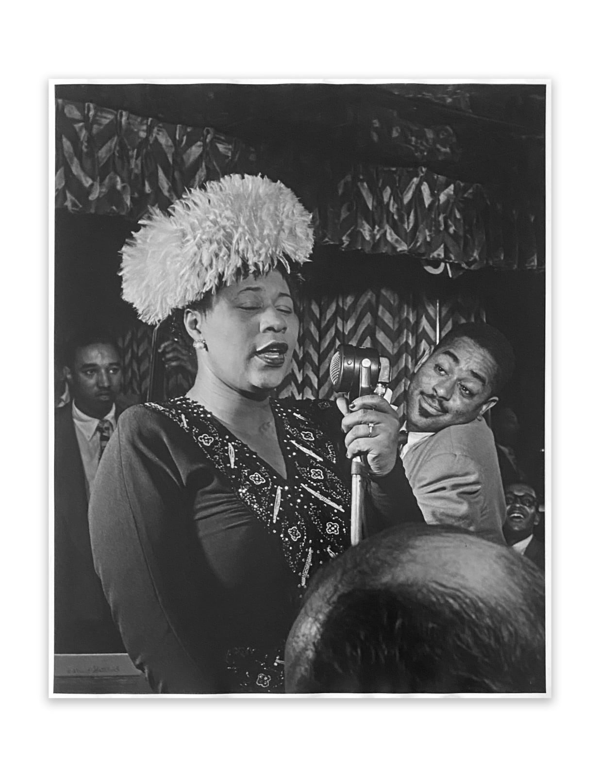 William Gottlieb, Ella Fitzgerald with Ray Brown, Dizzy Gillespie, and Milt Jackson, 1947