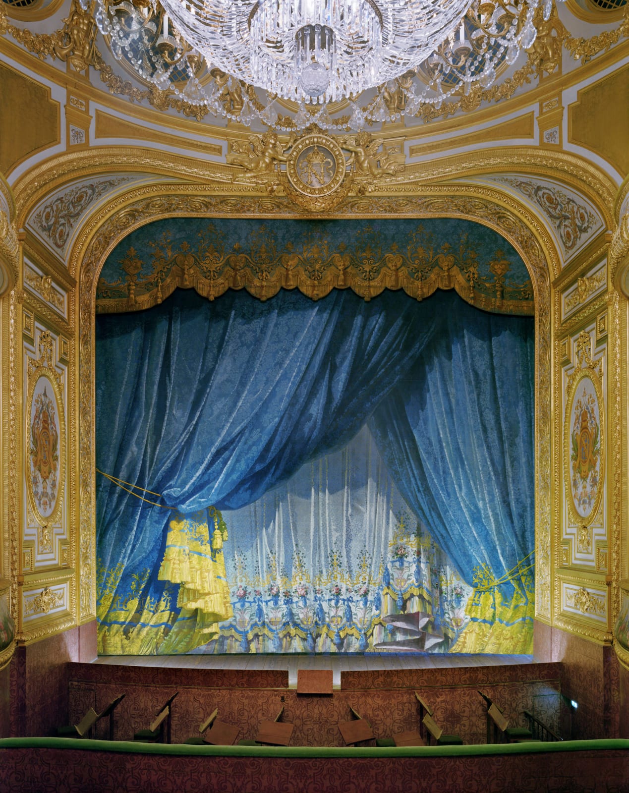 David Leventi, Curtain, The Imperial Theatre, Chateau de Fontainebleau, Fontainebleau, France, 2019