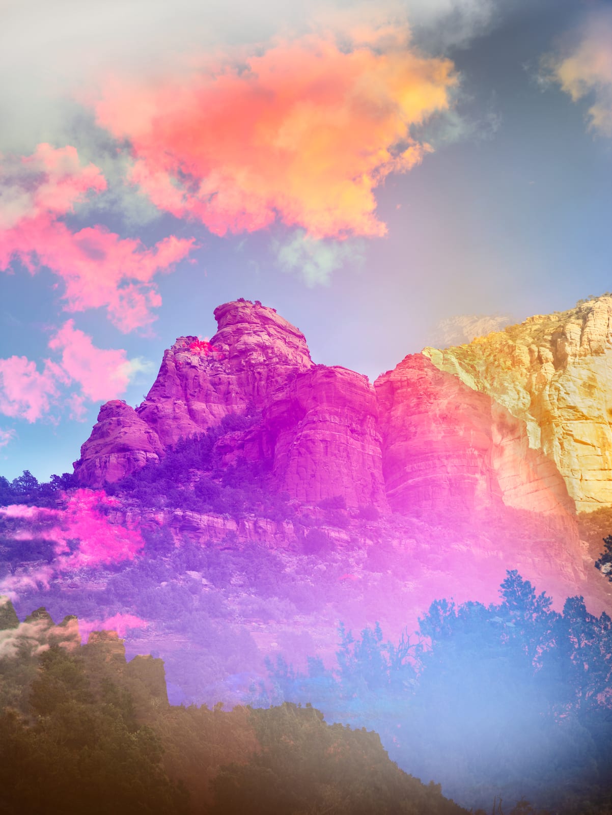 Terri Loewenthal, Psychscape 87 (Coffee Pot Rock, AZ), 2018