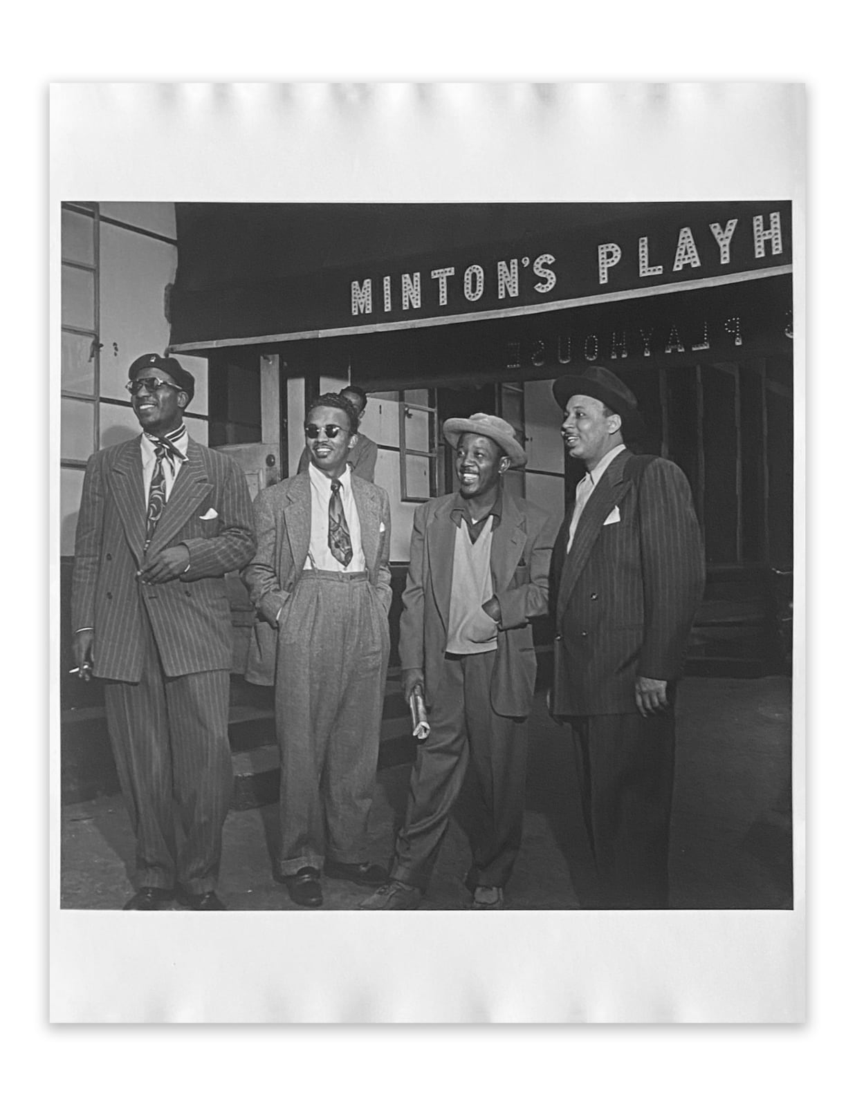 William Gottlieb, Thelonious Monk, Howard McGhee, Roy Eldridge, and Teddy Hill, Minton's Playhouse, New York, 1948
