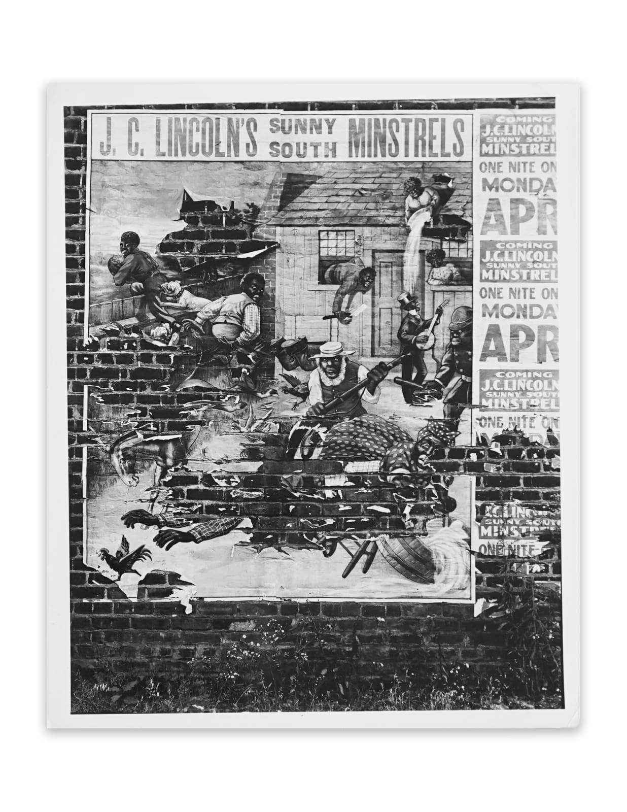 Walker Evans, Minstrel Poster, Alabama, 1936