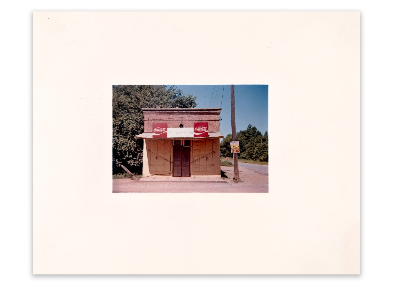 William Christenberry, The Bar-B-Q Inn, Greensboro, Alabama, 1977