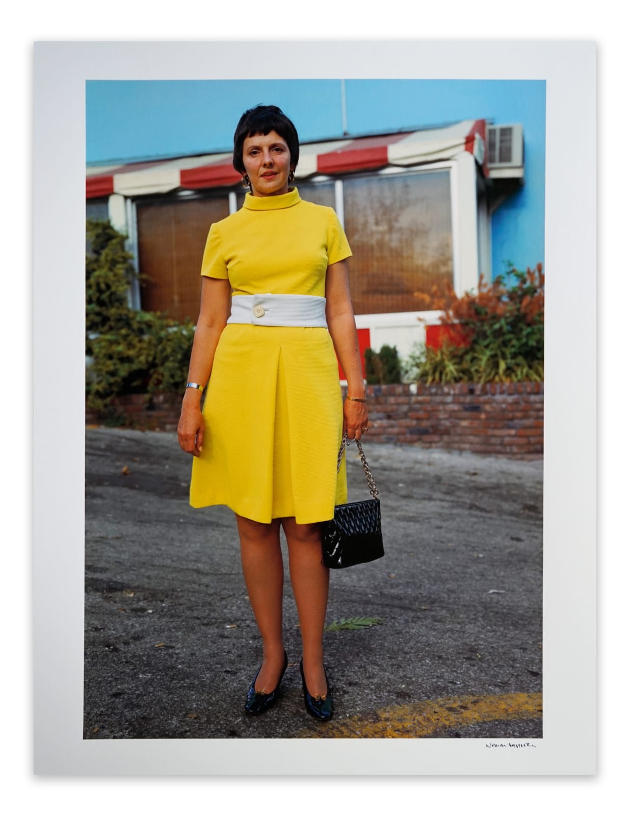 William Eggleston, Untitled (woman in yellow dress), 1973