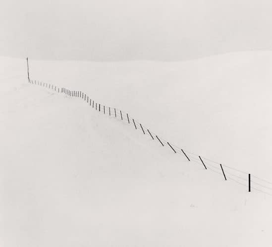 Michael Kenna, Hillside Fence, Study 1, 2002