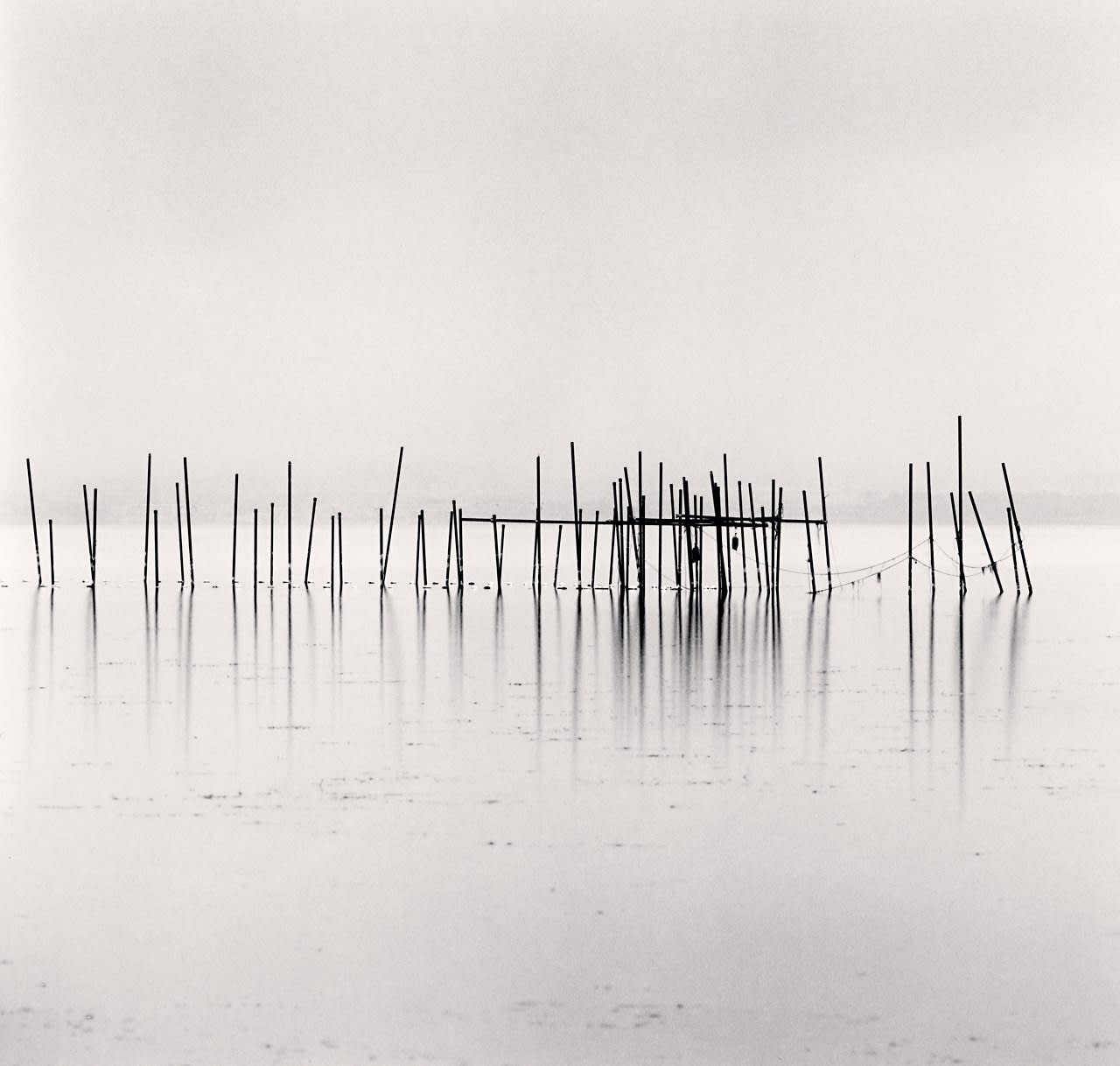 Michael Kenna, Sixty Five Posts, Biwa Lake, Honshu, Japan, 2003