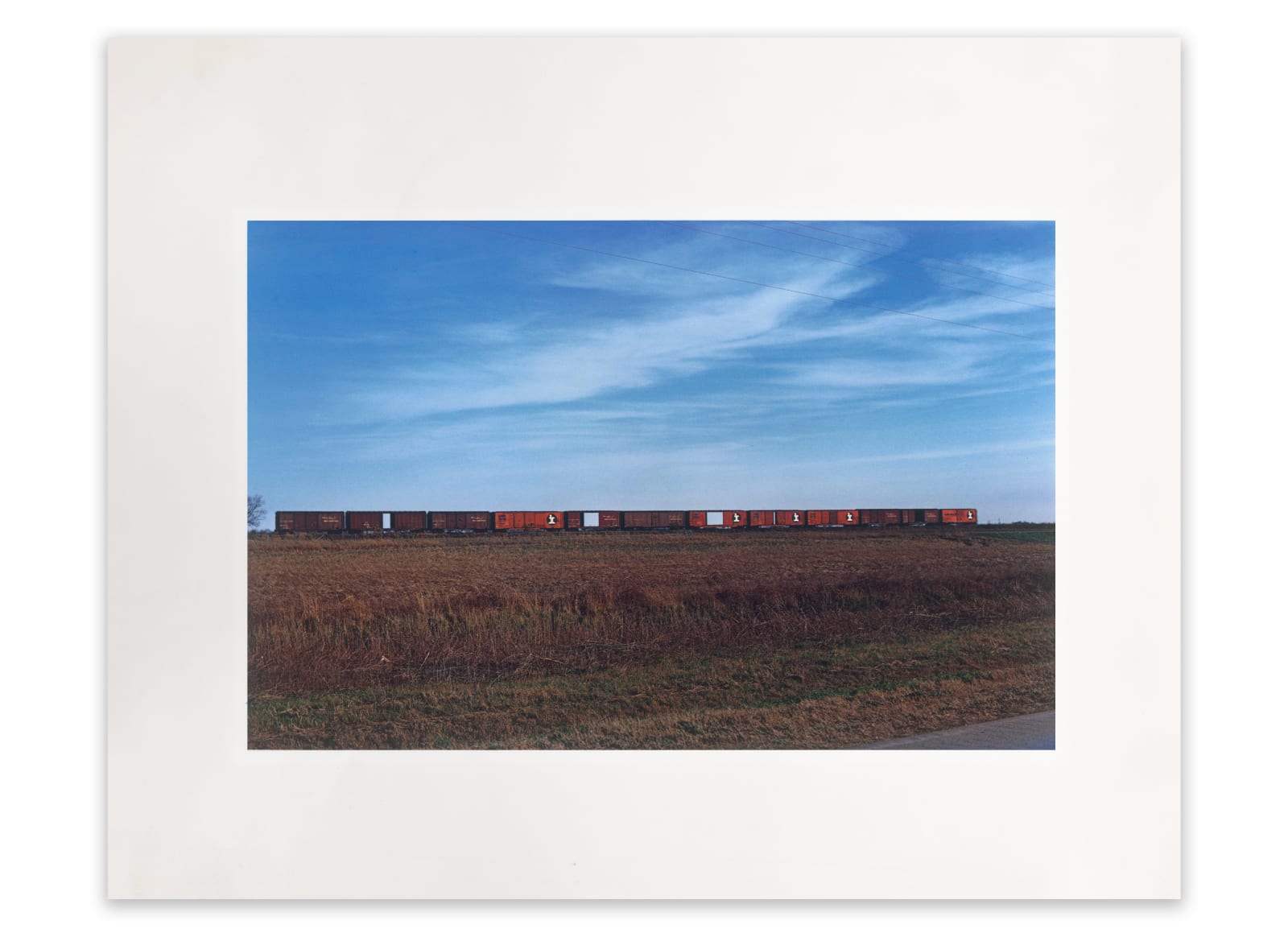 William Eggleston, Train Cars in Field, 1971