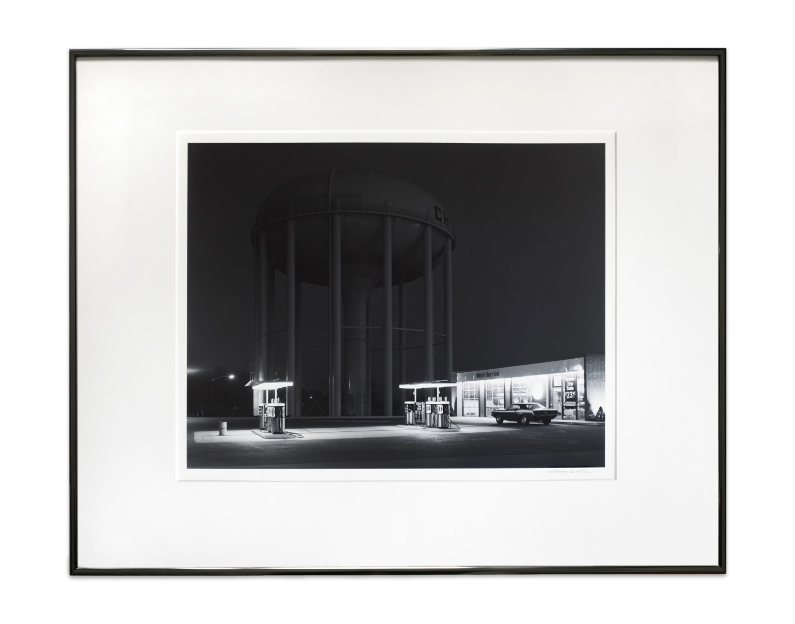 George Tice, Petit's Mobil Station, Cherry Hill, N.J., 1974