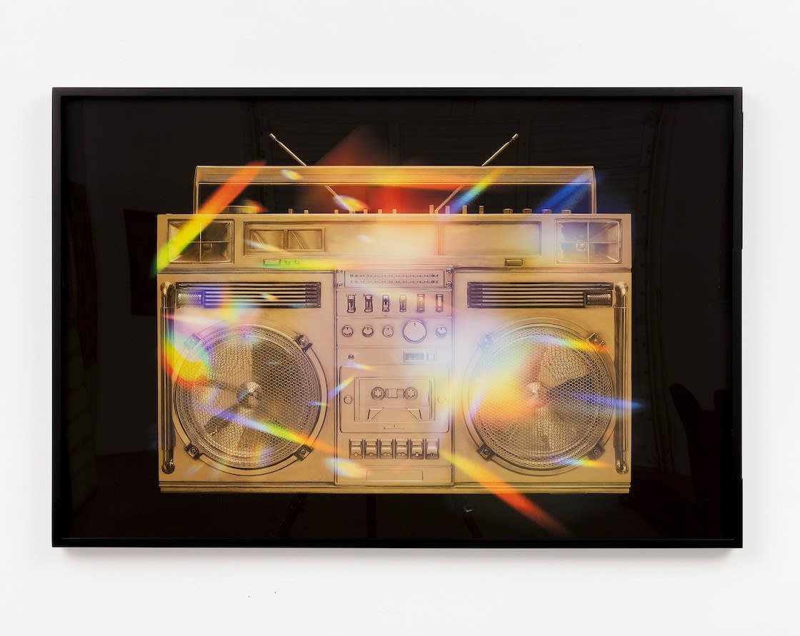 Lyle Owerko, Gold on Black Boombox V.002, 2024