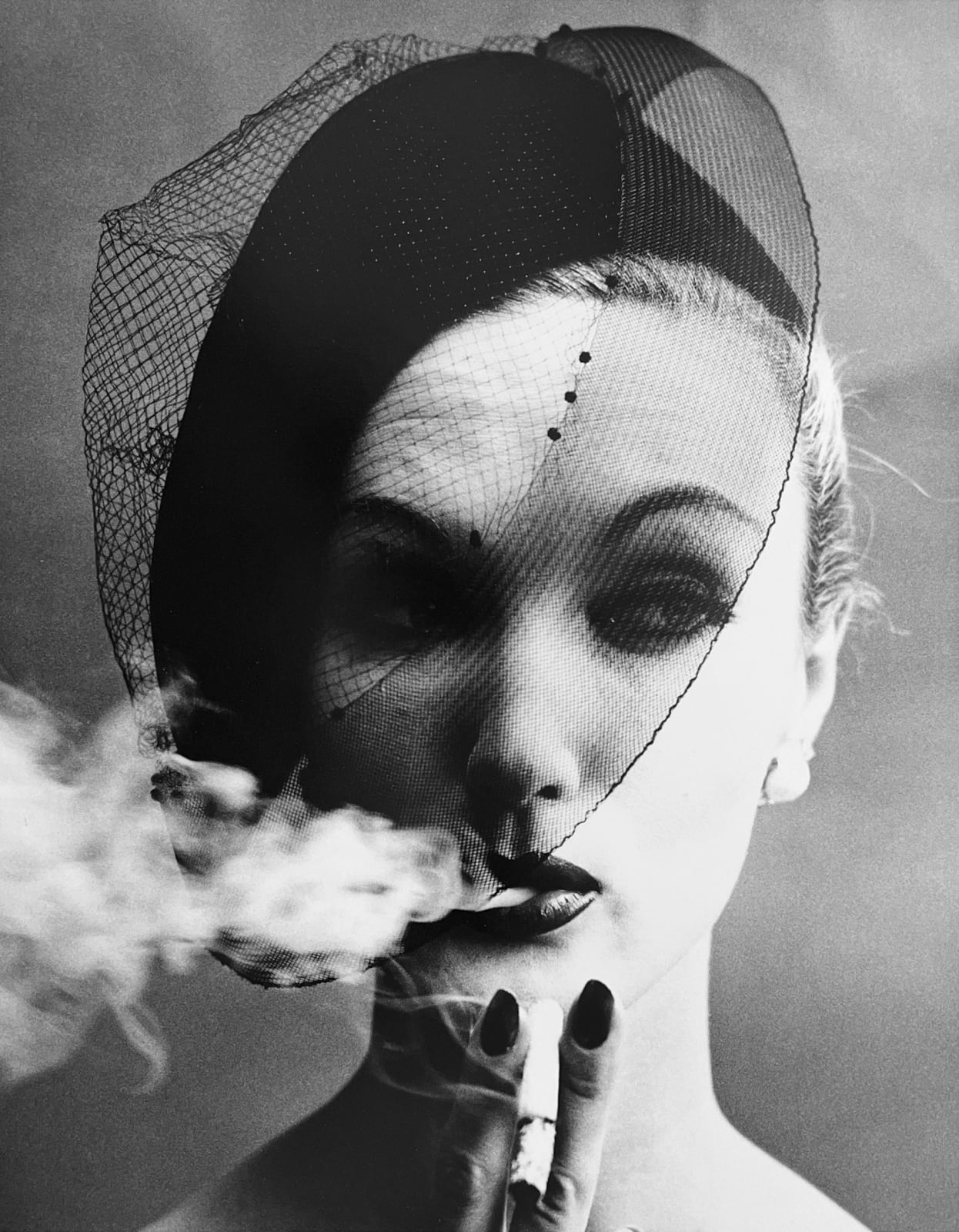 William Klein, Smoke & Veil, Paris (Vogue), 1958