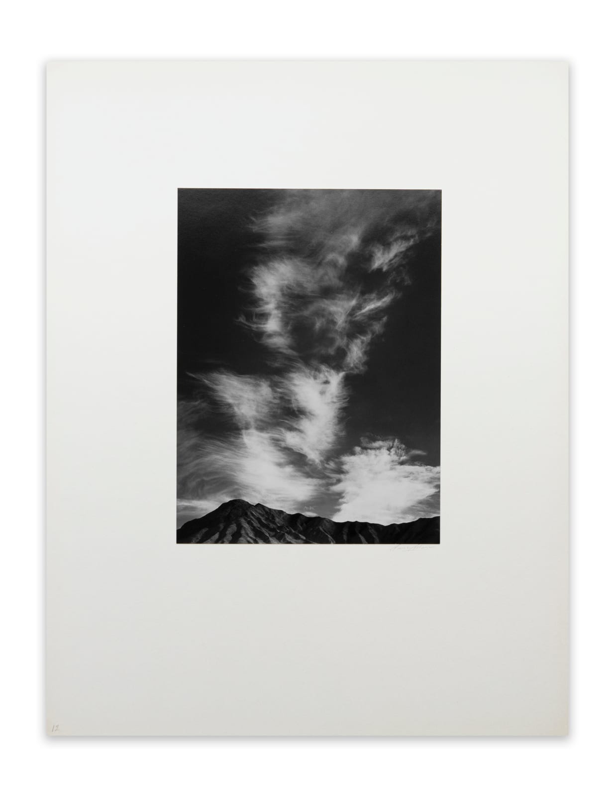 Ansel Adams, Clouds Above Golden Canyon, Death Valley, CA, 1946