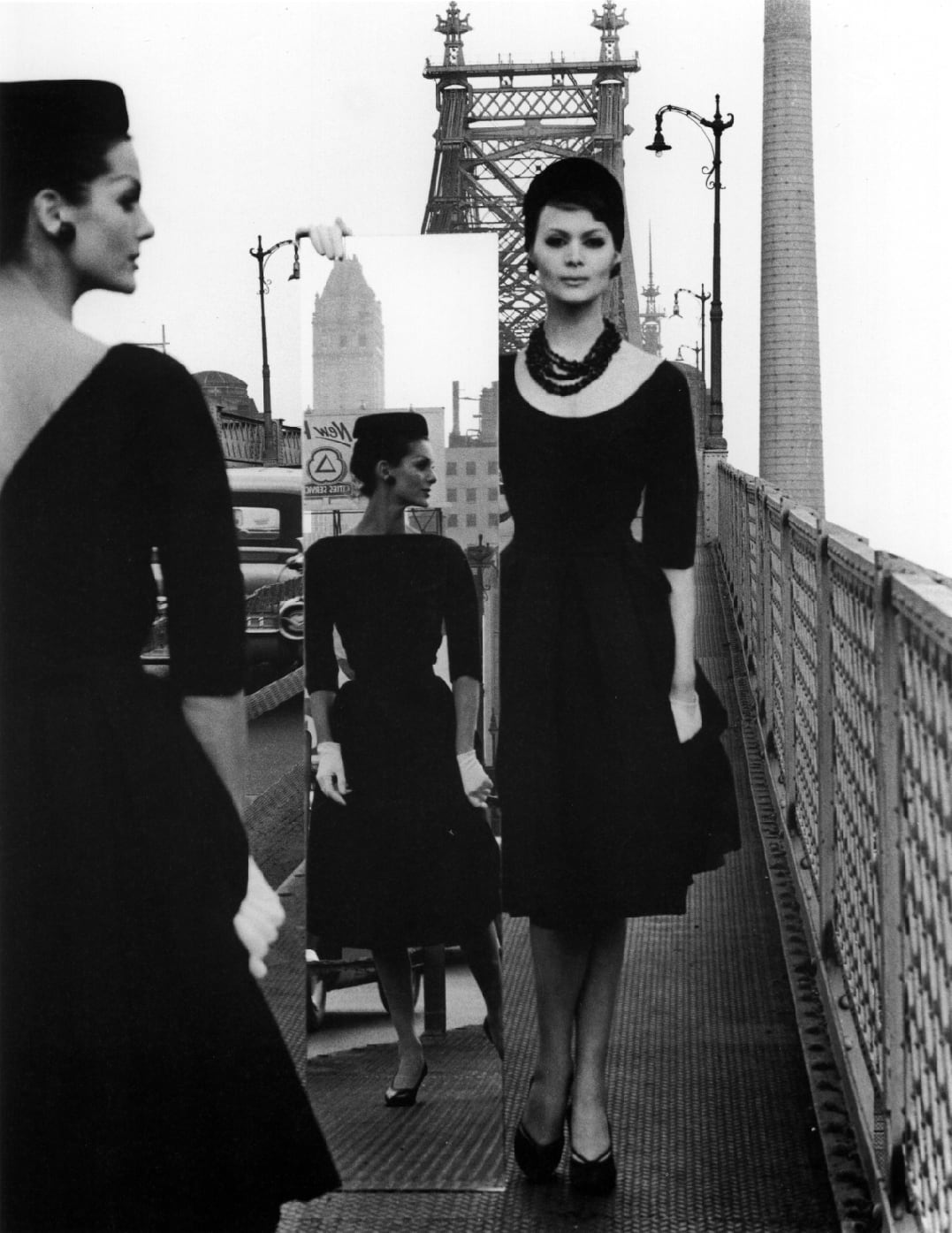 William Klein, Mirror + Queensboro Bridge, New York, 1963