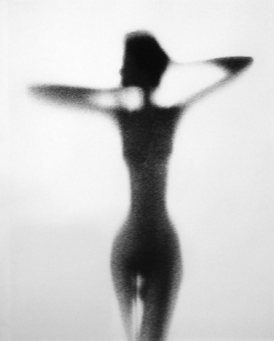 Paul Himmel, Nude on White Background, 1950