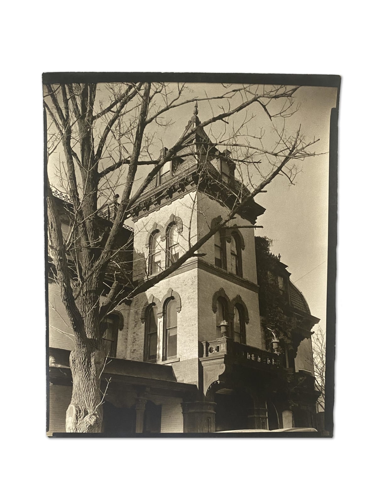 Berenice Abbott, NORTH OF 59TH: Wheelock House, 661 West 158th Street, Manhattan, Nov 10, 1937