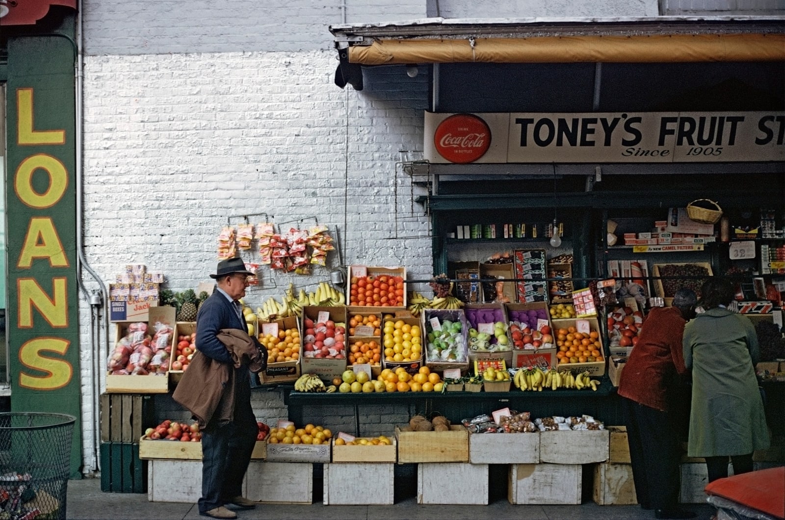William Christenberry, Fruitstand, Sidewalk, Memphis, TN, 1966