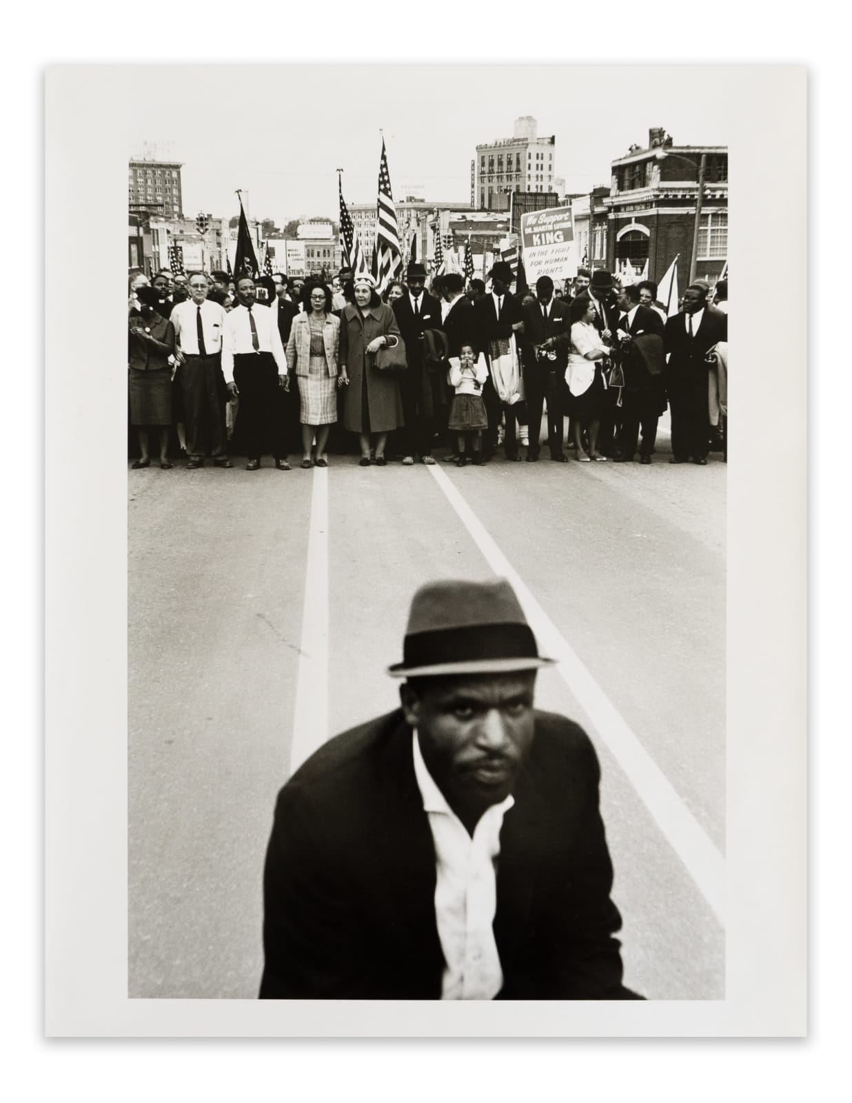 Steve Schapiro, Entering Montgomery - Selma March, 1965