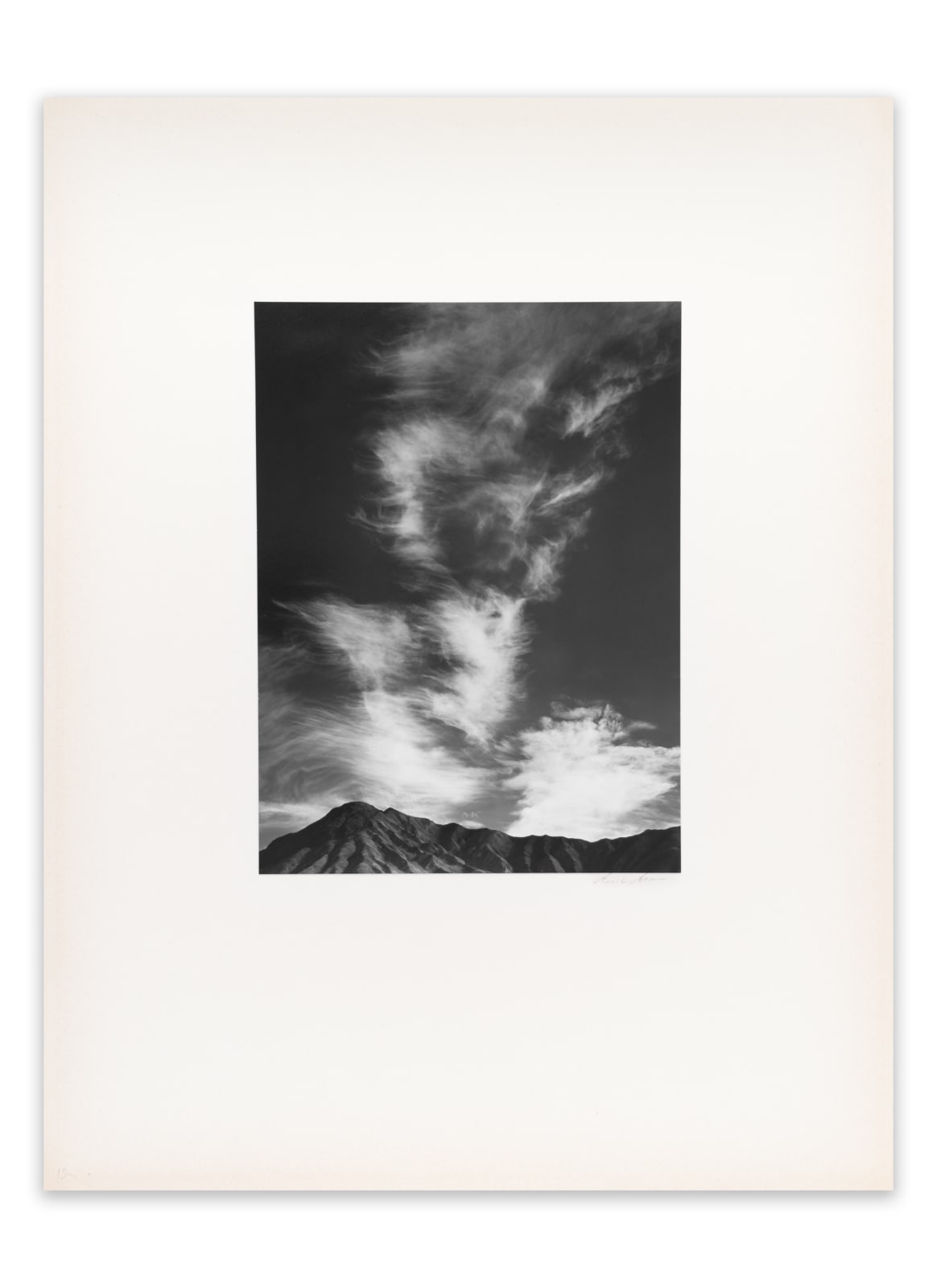 Ansel Adams, Clouds Above Golden Canyon, Death Valley, California, From Portfolio One: Twelve Photographic prints by Ansel Adams, 1946