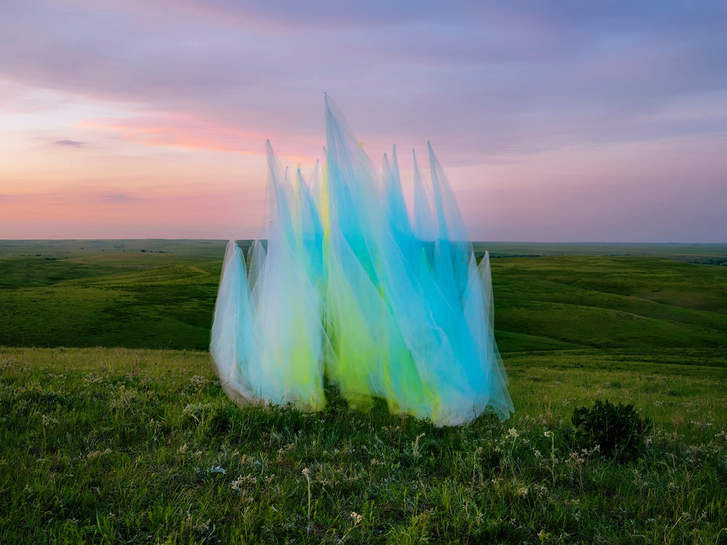 Thomas Jackson, Tulle no. 55, Flint Hills, KS, 2024