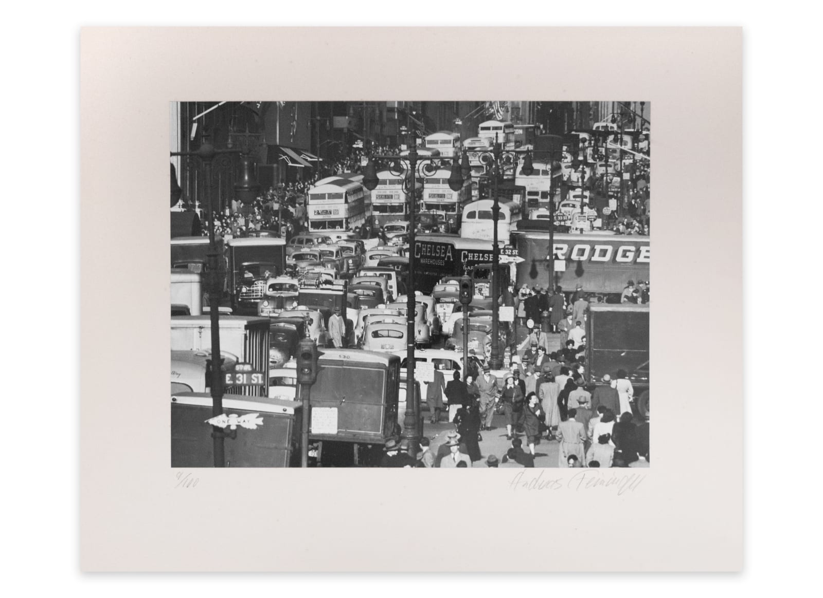 Andreas Feininger, Traffic on 5th Avenue, New York City, 1948