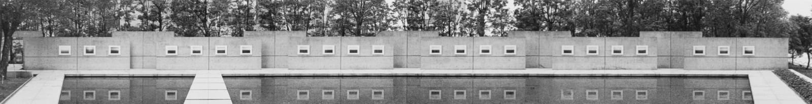 Hiroshi Sugimoto, IBM Courtyard, Tokyo (from 'Time Exposed' published in 1991), 1991