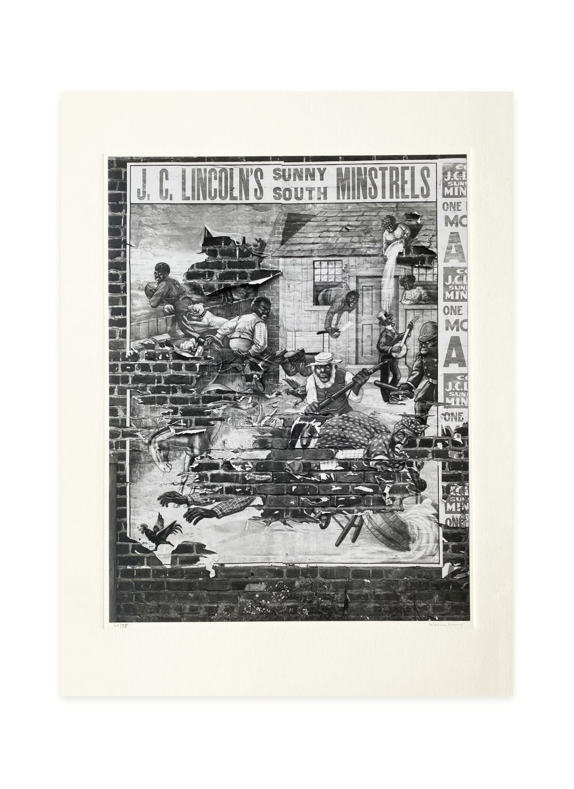 Walker Evans, Minstrel Poster, Alabama, 1936, From the Full Walker Evans: Selected Photographs Portfolio, 1974