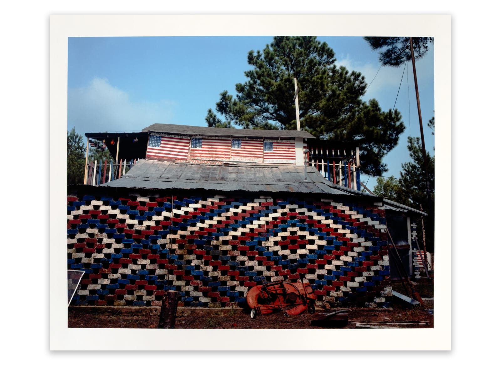 William Christenberry, Wall of Reverand B.F. Perkin's House, Bankston, Alabama, 1988