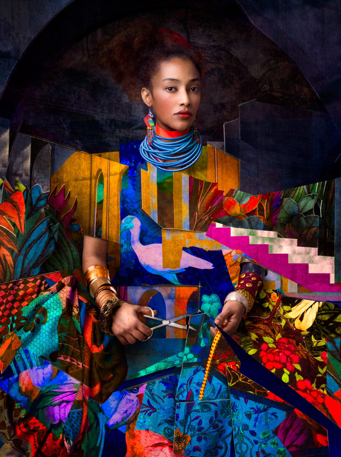 Cooper & Gorfer, Yohana Holding Scissors, 2018
