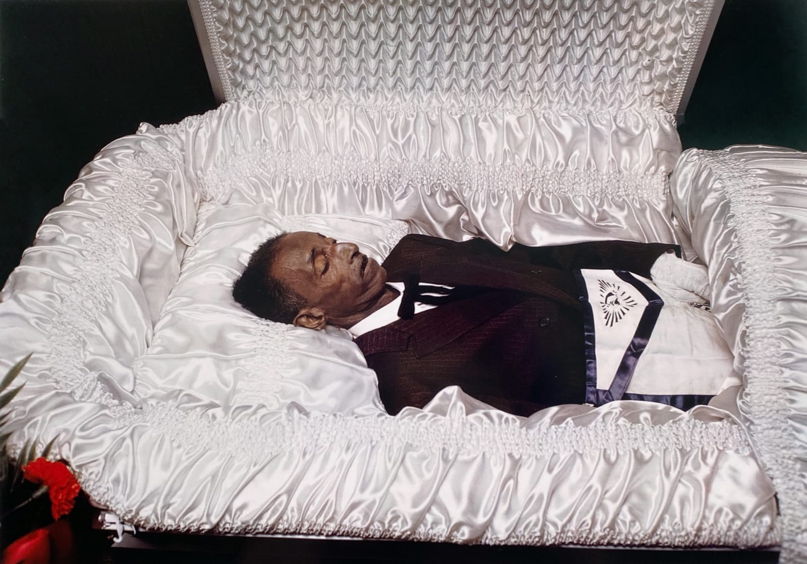 William Eggleston, Untitled from Portfolio 10.D.70.V1 (open casket), 1972