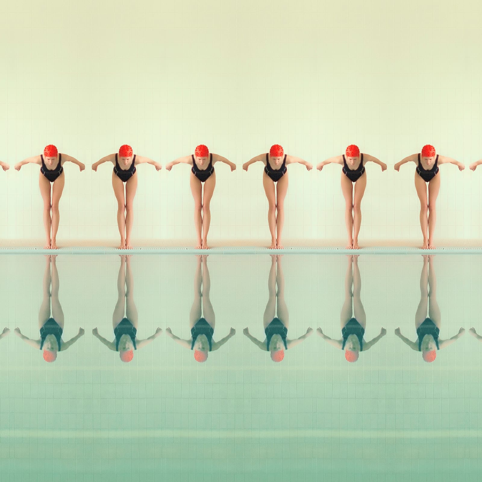 Maria Svarbova, Jump 3 (6), In Swimming Pool, 2014-2017