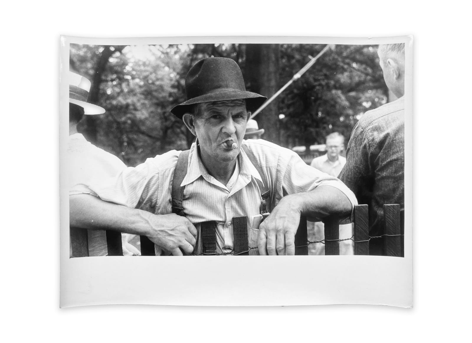 Ben Shahn, Spectators at county fair in central Ohio, 1938
