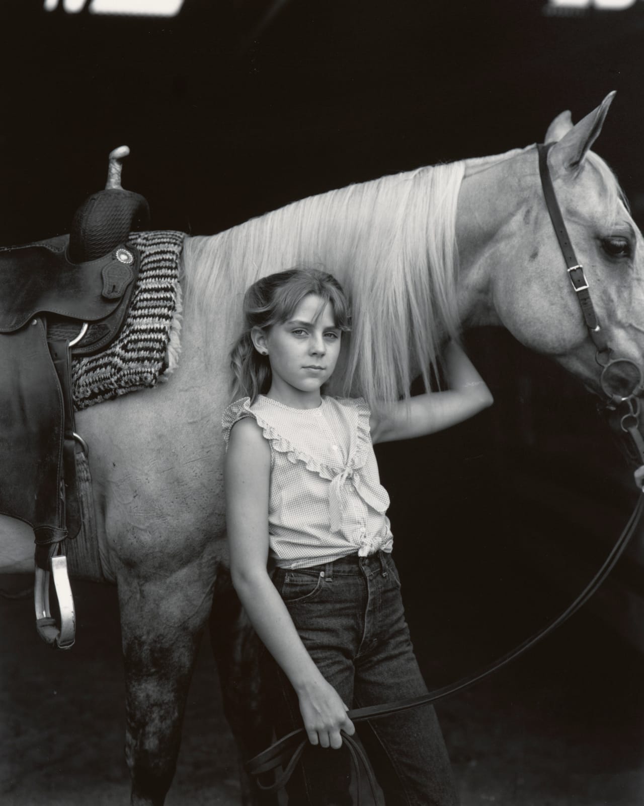 Sally Mann, Jennifer with Palomino (At Twelve), 1983-1985