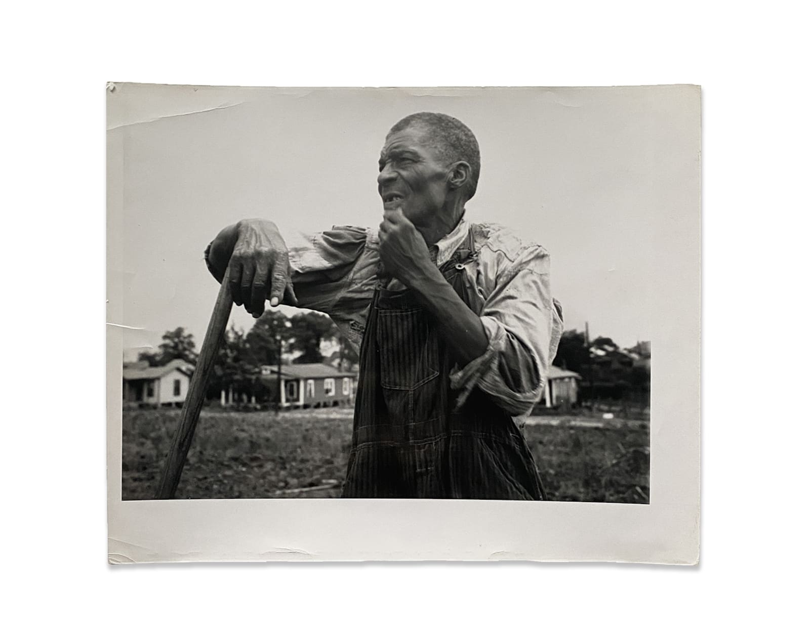 Dorothea Lange, Hoe Culture in the South; negro farm hand, near Birmingham, Alabama July, 1936
