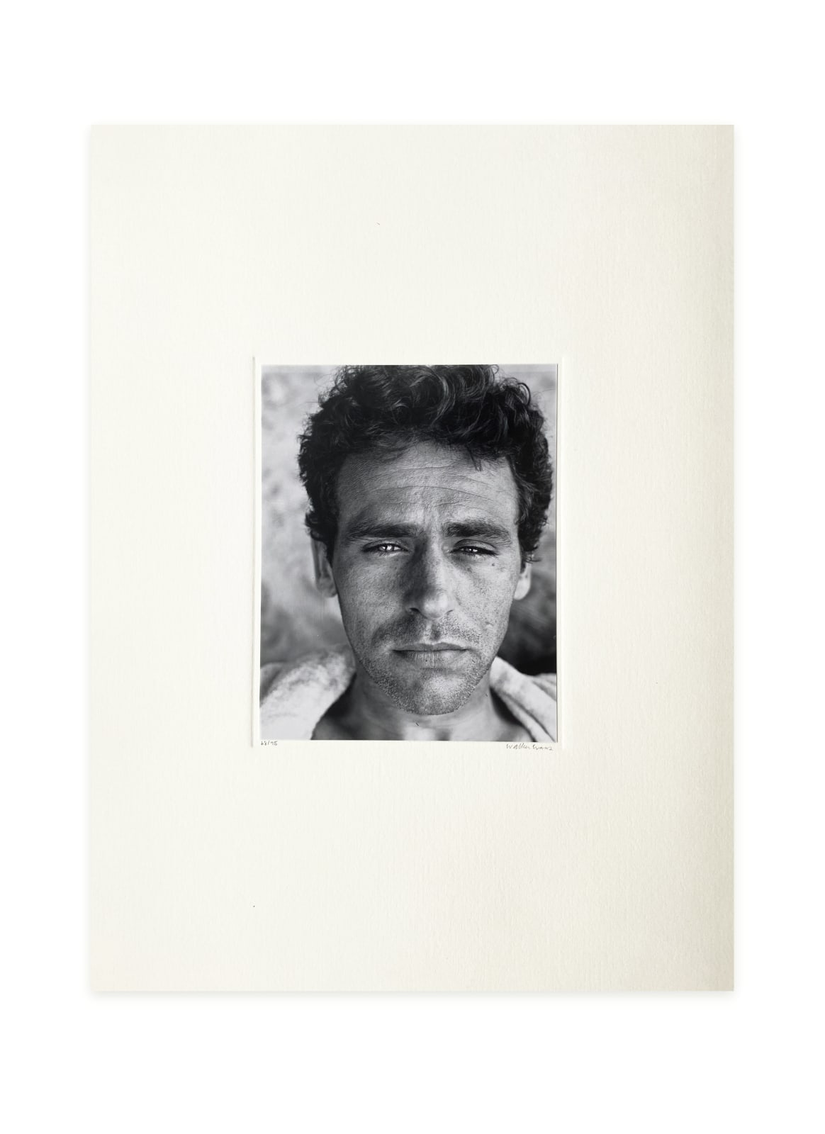 Walker Evans, Portrait of James Agee, 1937, From the Full Walker Evans: Selected Photographs Portfolio, 1974