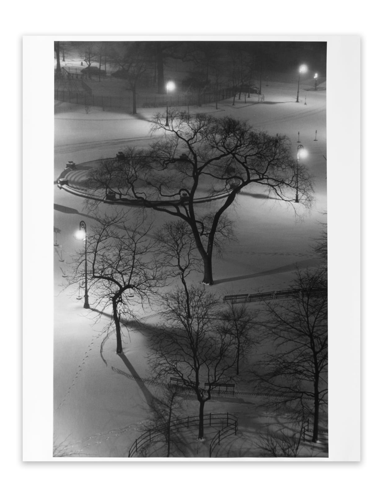 André Kertész, Washington Square at Night, 1954
