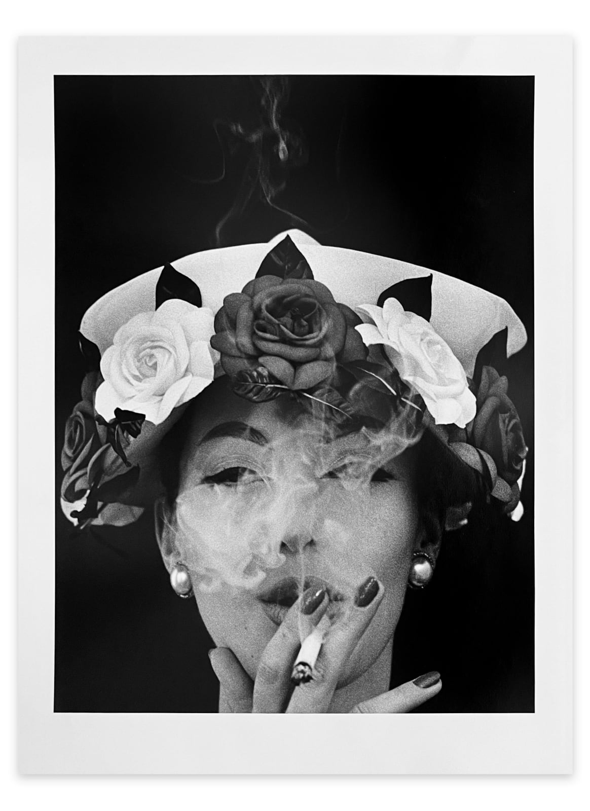 William Klein, Hat and Five Roses, 1956