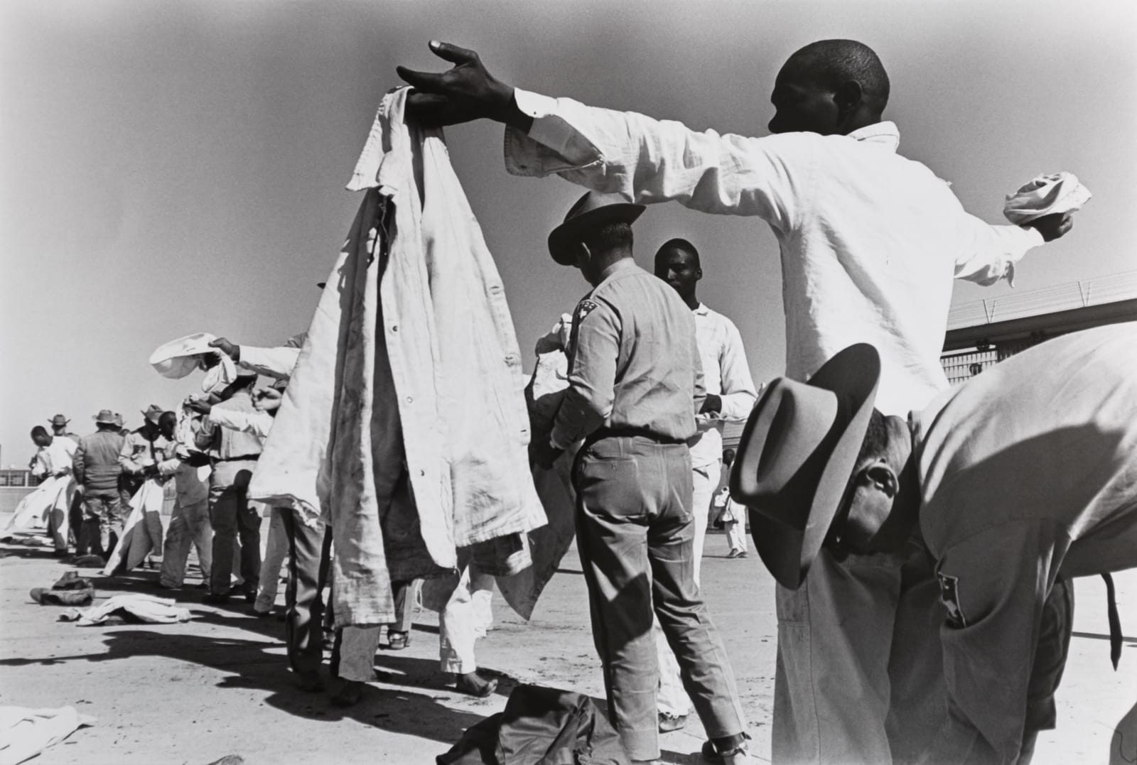 Danny Lyon, Prison Series (Prisoners being Searched), 1968